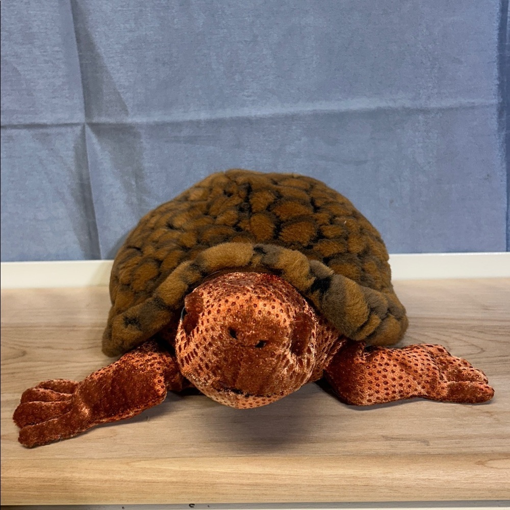 Rainforest Rudy Tabatha Turtle Plush Sea Ocean Beach Brown Plush Turtle Toy - Picture 3 of 7